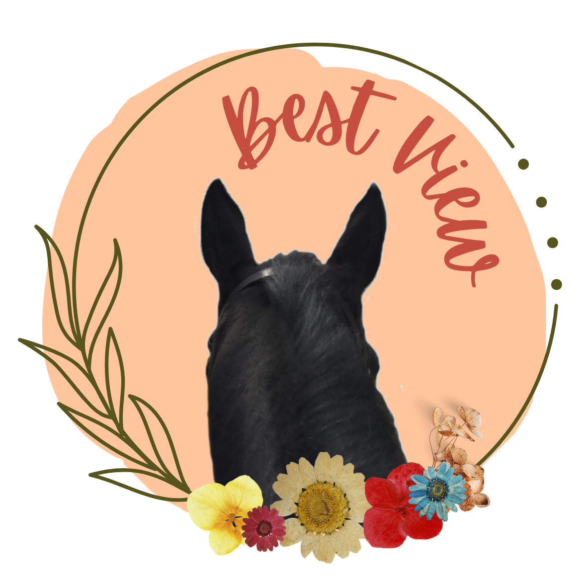 Best View - Horse Ears Sticker