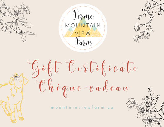 Gift Certificate/Chèques-cadeaux