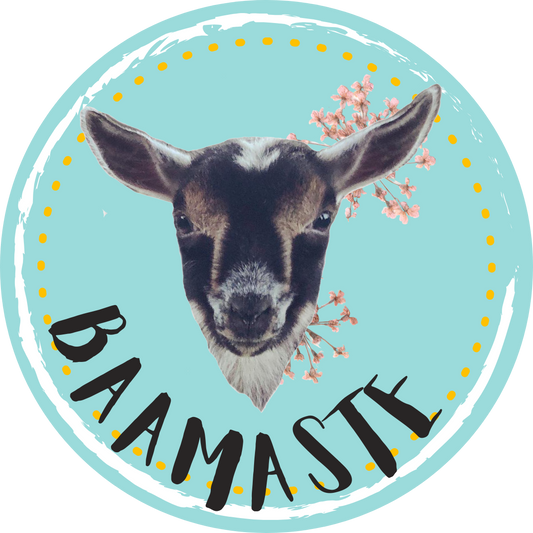 Baamaste Goat Sticker